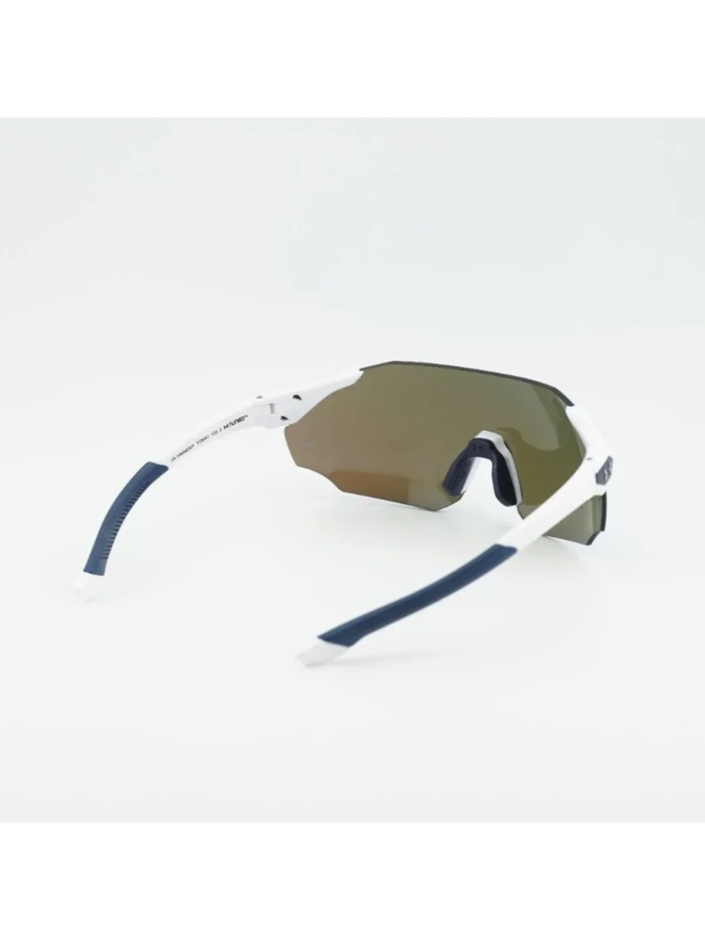 Under Armour UA HAMMER/F 0YO6 W1 Sunglasses White Shield Frame, Blue Lenses